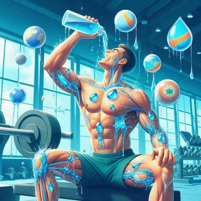 9 фактов о том, как вода 💧 влияет на мышечную массу и подвижность суставов 🏋️: 2. Вода 💧 снижает риск дегидратации и теплового удара ☀️